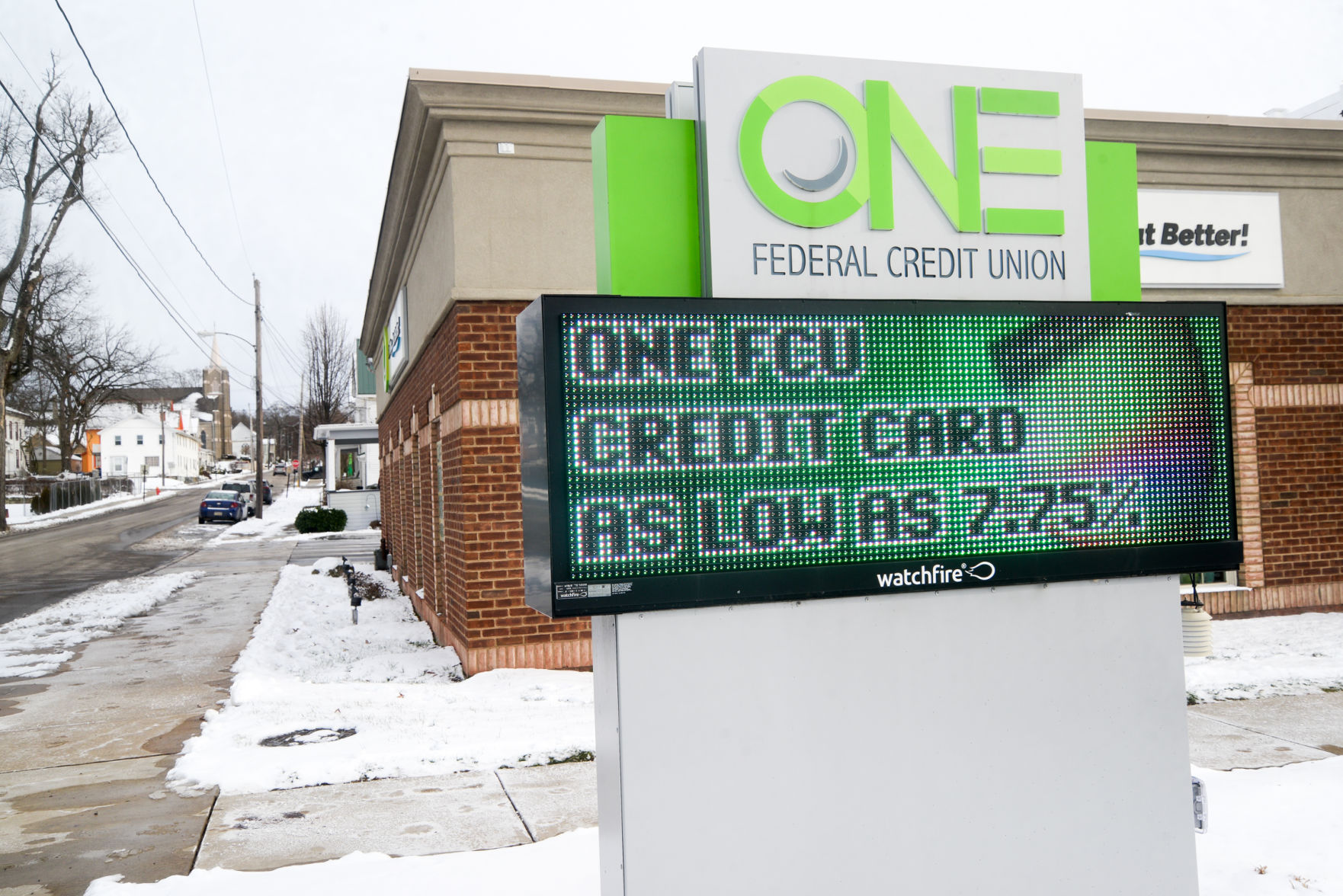 ONE FCU electronic message center